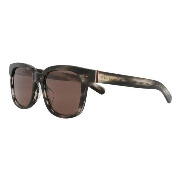 Gucci Womens Square/Rectangle Havana Havana Brown Fashion Designer Eyewear - Picture 1 of 4
